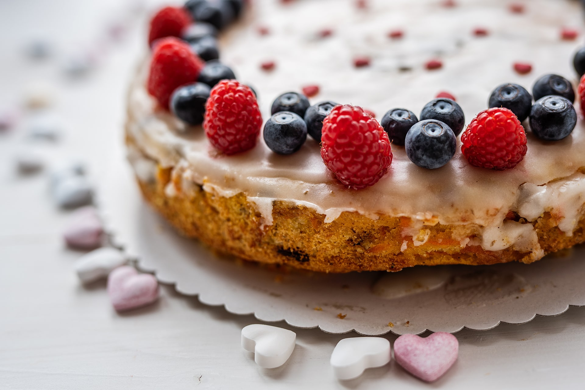 Carrot Cake with Berries